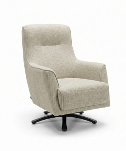 [K] Fotel ROSKILDE, Tapicerka Szenilowa Livigno (Z Meszkiem), Kolor Kremowy