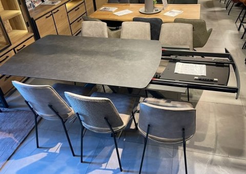 Stół Henders& Hazel Vegas 170+ 60 x 100 cm ceramika na szkle hartowanym