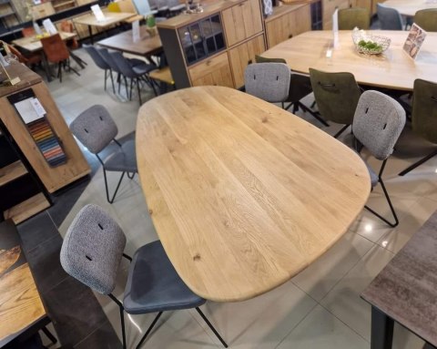 Krzesło do Jadalni JUNE (wybór tapicerki) Sprężyny Kieszeniowe (Pocket Springs), Nogi Metalowe Czarne - Henders & Hazel