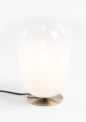 Lampa Stołowa MILKY, Szklana Kula z Efektem Gradientu, Podstawa Złota - Coco Maison (53226-WIT)