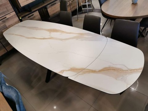 [M, DEFEKT #1] Stół rozkładany Xooon Montello 200 + 2 x 50 cm x 100 cm ceramika na szkle hartowanym