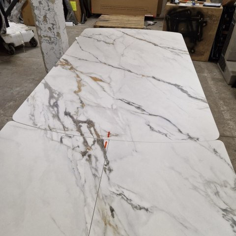 [M, Defekt #1] Stół Henders& Hazel Vegas 170+ 60 x 100 cm ceramika na szkle hartowanym