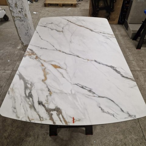 [M, Defekt #1] Stół Henders& Hazel Vegas 170+ 60 x 100 cm ceramika na szkle hartowanym