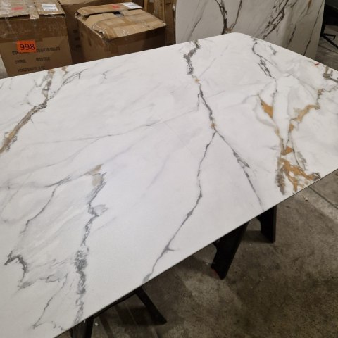 [M, Defekt #1] Stół Henders& Hazel Vegas 170+ 60 x 100 cm ceramika na szkle hartowanym