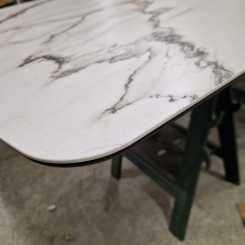 [M, Defekt #1] Stół Henders& Hazel Vegas 200+ 80 x 100 cm ceramika na szkle hartowanym