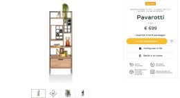 [M. defekt] Parawan / Regał na wino Pavarotti Henders& Hazel 70x190 cm, industrialny, laminat HPL