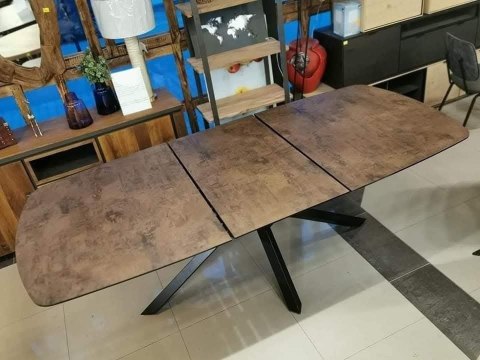 [M, defekt] Stół Xooon Masura 180 + 60 x 110 cm Roast rdza