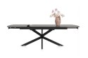 [M, od ręki DEFEKT#2] Największy stół rozkładany Pavalon 200-278x100 cm na centralnej nodze, blat Primo (HPL), kolor antracyt