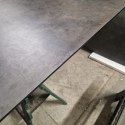 [M, od ręki DEFEKT#2] Największy stół rozkładany Pavalon 200-278x100 cm na centralnej nodze, blat Primo (HPL), kolor antracyt