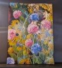 Nowoczesny obraz "Apogeum Lata" - kwiaty, słoneczniki 58x78 cm