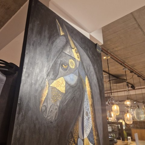 Obraz na sklejce "Arystokrata Nocy" 103x140 cm - unikatowe, ręcznie malowane dzieło S. Biedroń