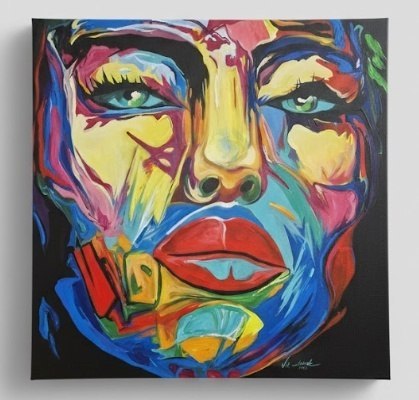 Ręcznie malowany obraz 120 x 110 cm