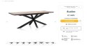 Stół H&H Avalox/ Avalon 190 + 60 x 98 cm DRIFTWOOD centralna noga