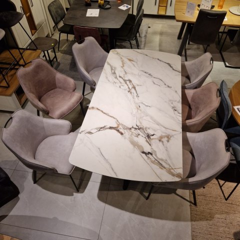 (T#2) Stół Henders& Hazel Vegas 200+ 80 x 100 cm ceramika na szkle hartowanym