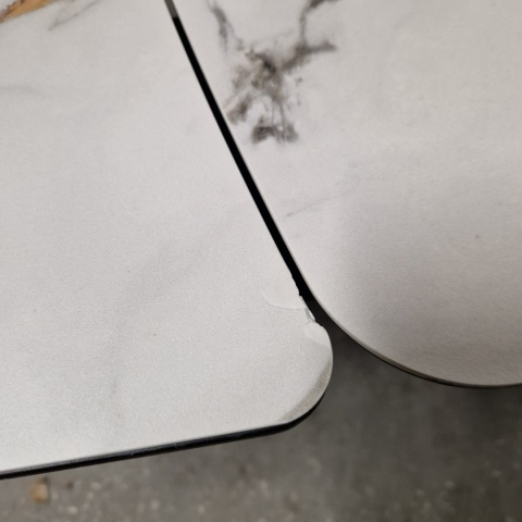 [M, Defekt #2] Stół Henders& Hazel Vegas 170+ 60 x 100 cm ceramika na szkle hartowanym