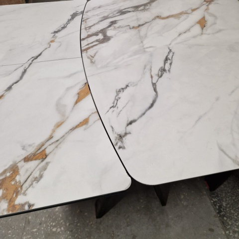 [M, Defekt #2] Stół Henders& Hazel Vegas 170+ 60 x 100 cm ceramika na szkle hartowanym