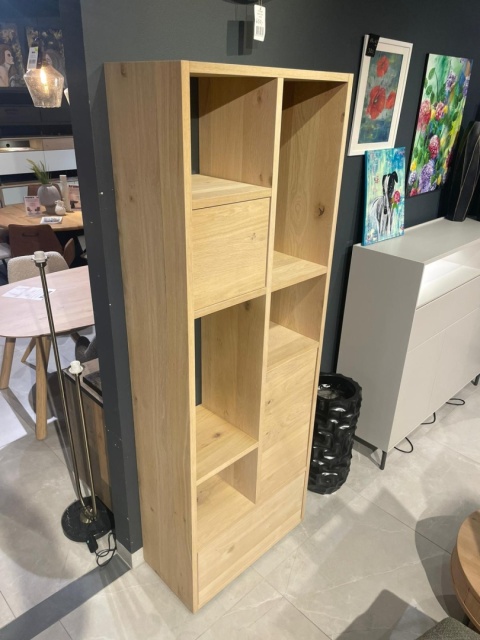 (K, defekt) Parawan ażurowy / Regał LUGANA Xooon 76x216 cm, fornir dębowy