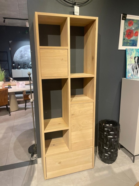 (K, defekt) Parawan ażurowy / Regał LUGANA Xooon 76x216 cm, fornir dębowy