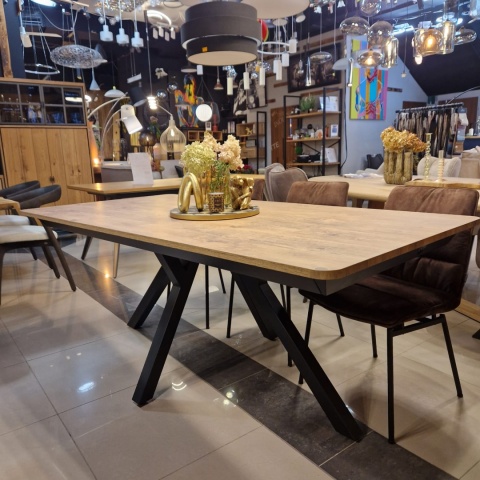 [R, od ręki] Stół Rozkładany Perth 200-280 cm - Barnwood Primo Laminato | Happy@Home