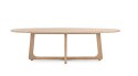 [R, od ręki] Stół Jadalniany Almora 270 cm - Lity Dąb Natural Sand (Lakier Platinum)