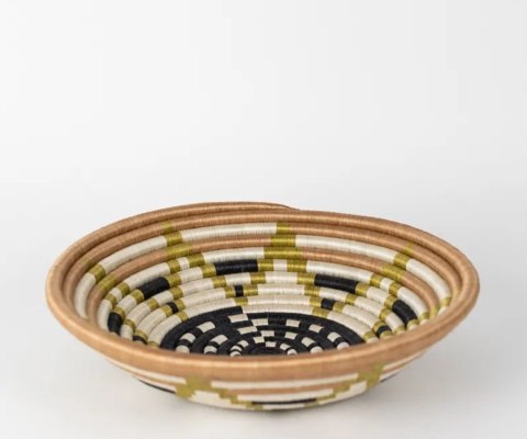 Ręcznie pleciona Miska Dekoracyjna Pleciona Vestine Green - Coco Maison