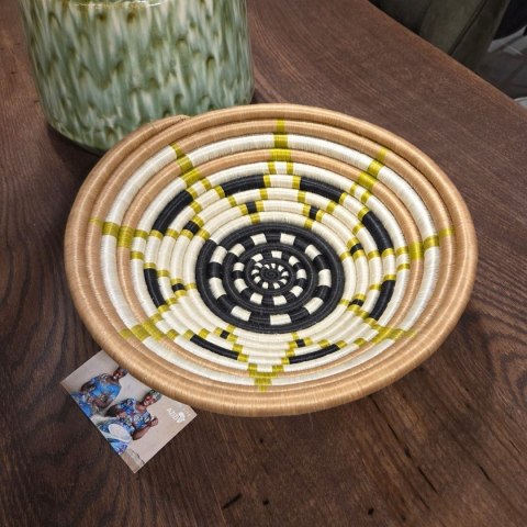 Ręcznie pleciona Miska Dekoracyjna Pleciona Vestine Green - Coco Maison