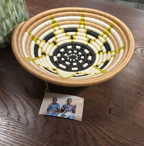 Ręcznie pleciona Miska Dekoracyjna Pleciona Vestine Green - Coco Maison