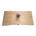 Stół Dębowy Vermont 200x100 cm - Lity Dąb 5 cm Live Edge | Noga Pająk
