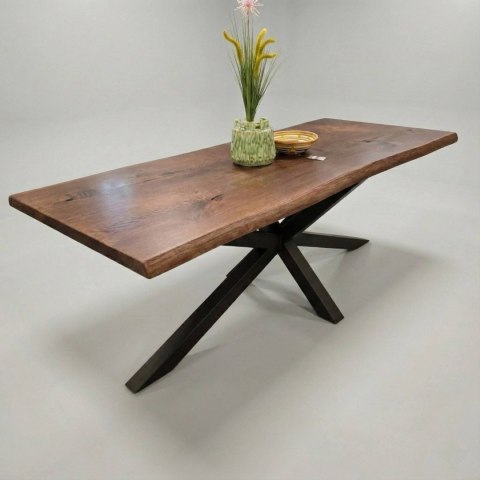 Stół Jadalniany Massivo - Lity Dąb 5 cm (Noga Pająk)