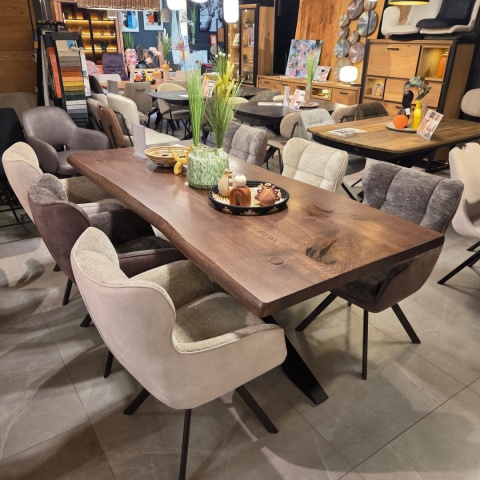 Stół Jadalniany Massivo - Lity Dąb 5 cm (Noga Pająk)