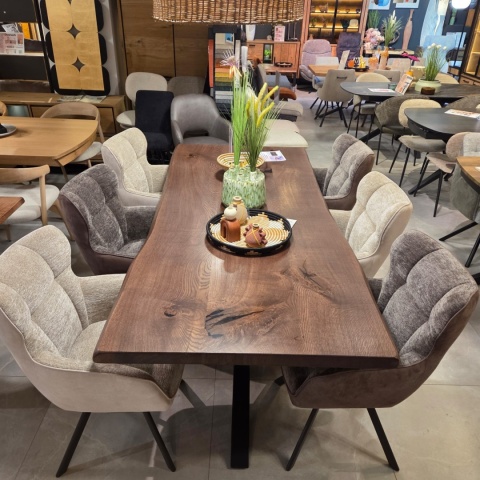 Stół Jadalniany Massivo - Lity Dąb 5 cm (Noga Pająk)