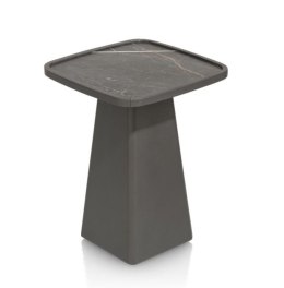 Stolik Pomocniczy Oskar 41x41 cm - Onyx Marmer HPL | Wysoki 55 cm