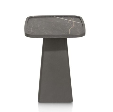 Stolik Pomocniczy Oskar 41x41 cm - Onyx Marmer HPL | Wysoki 55 cm