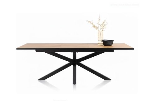 [T] Stół Rozkładany SARDINIË Happy@Home 180-240 cm Primo Laminato Natural Centralna Noga