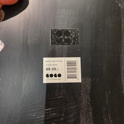 Taca Marmurowa Koa 54 cm - Czerwony Marmur Levanto | Coco Maison Marble