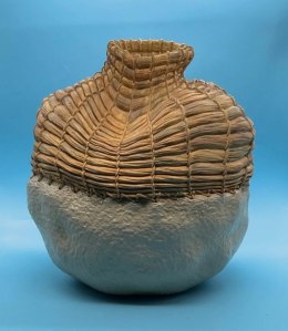 Waza/ wazon Ręcznie Robiona Anderson 23 cm - Styl Vintage / Raisin Wave