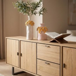 Wazon Dekoracyjny Flower Power 36 cm - Wysoki Różowy z Aplikacją 3D | Coco Maison