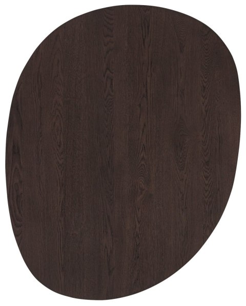 [na zamówienie] Stół do Jadalni TRENTON 150x120 cm, Fornir Dębowy Kolor Clay, Kształt Organiczny, Centralna Noga Stożkowa