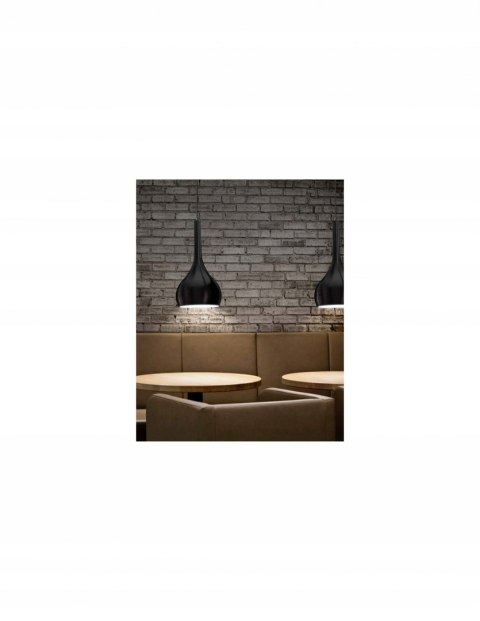 Lampa wisząca Alclara Bart Szklany czarny klosz Lampa wisząca Alclara Bart Szklany czarny klosz