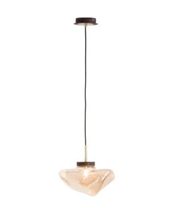 Designerska Lampa Wisząca COCO maison Cali - Bursztynowe Szkło, LED G9