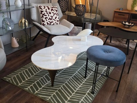 Designerski Stolik Kawowy COCO maison Montana - Blat ze Spieku Palisandro, 139 cm