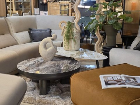 Designerskie Lustro Stojące Miro 160x60 cm - Beżowy Aksamit | COCOmaison