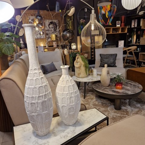 Ekskluzywny Wazon Podłogowy COCO maison Dora - White Elegance 102 cm