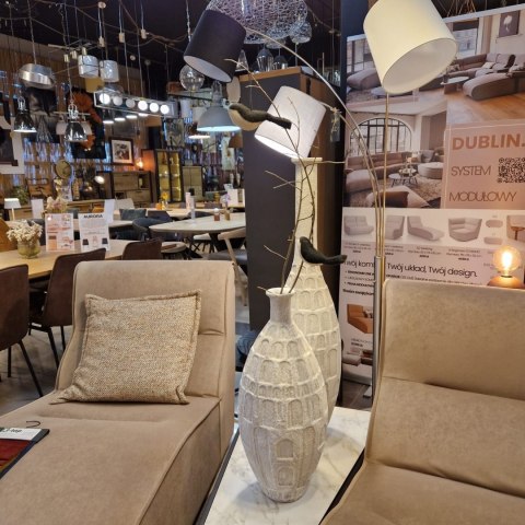 Ekskluzywny Wazon Podłogowy COCO maison Dora - White Elegance 102 cm