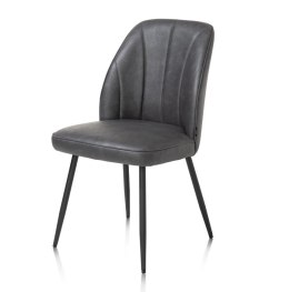 [K] Krzesło jadalniane LEO - Mikrofibra Pala / Antracyt