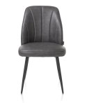 [K] Krzesło jadalniane LEO - Mikrofibra Pala / Antracyt
