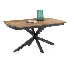 [K, od ręki] Stół rozkładany Pavalon 140-190x100 cm na centralnej nodze, blat Primo Laminato (HPL) w kolorze NATURAL