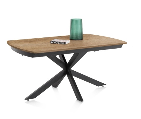 [K, od ręki] Stół rozkładany Pavalon 140-190x100 cm na centralnej nodze, blat Primo Laminato (HPL) w kolorze NATURAL