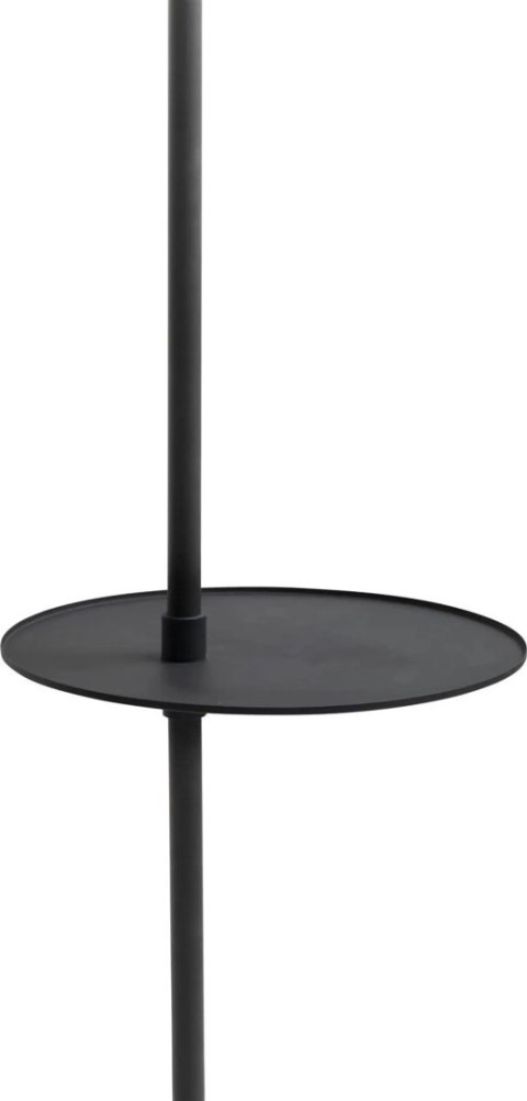 Lampa Podłogowa Daan 176 cm - Czarny Mat, Marmurowa Podstawa, Stolik | COCO maison