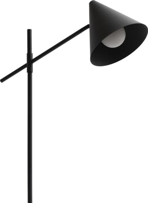 Lampa Podłogowa Daan 176 cm - Czarny Mat, Marmurowa Podstawa, Stolik | COCO maison